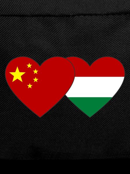 China Hungary Heart Flag