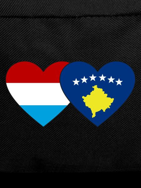 Luxembourg Kosovo Flag Heart