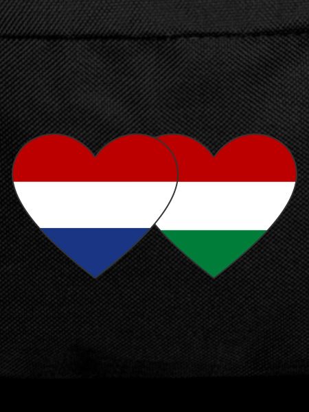 Holland Hungary Flag Heart