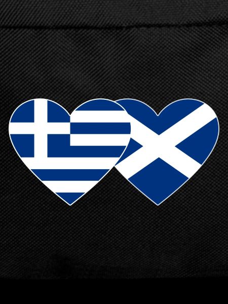Greece Scotland Flag Heart