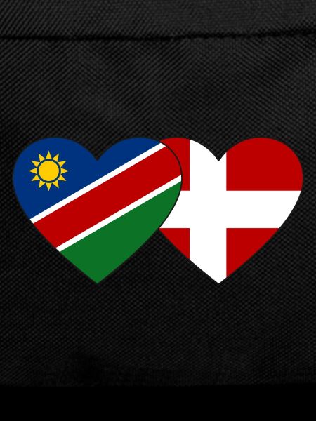 Namibia Denmark Flag Heart