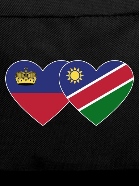 Liechtenstein Namibia Flagge Herz