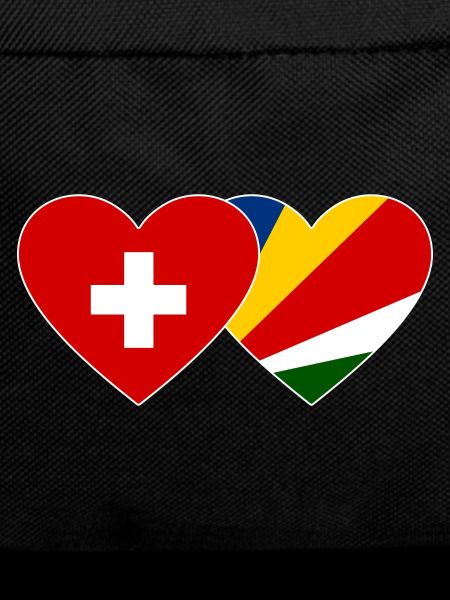 Switzerland Seychelles flag heart