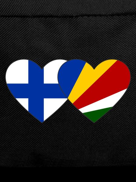 Finland Seychelles flag heart