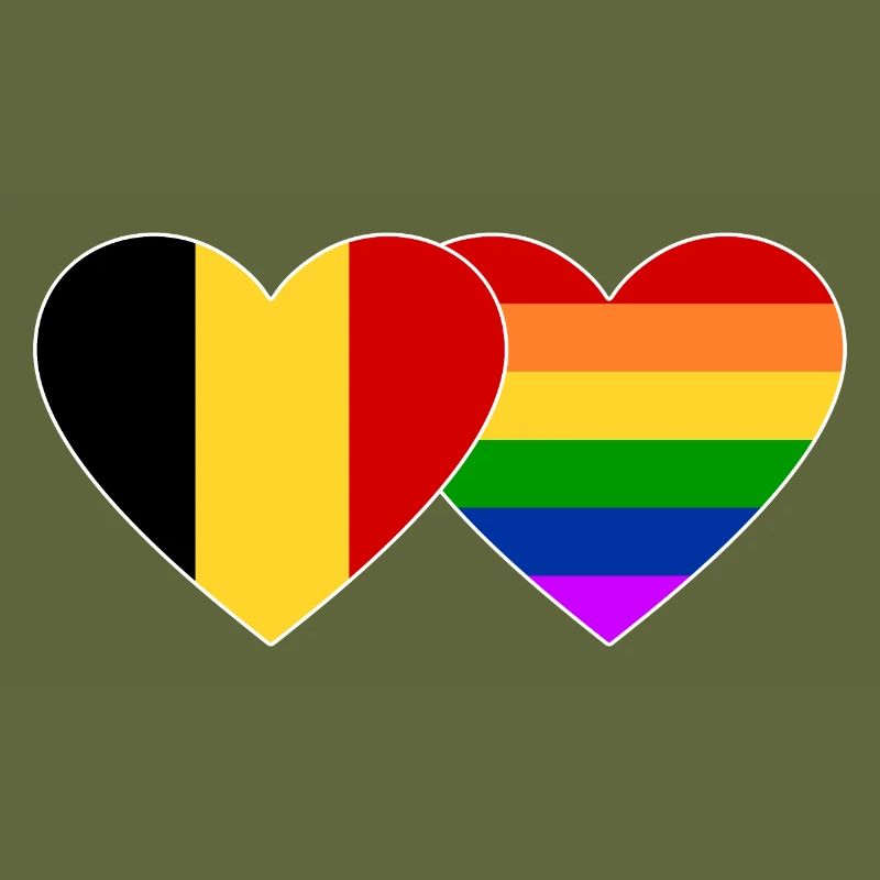 Belgium Rainbow Flag