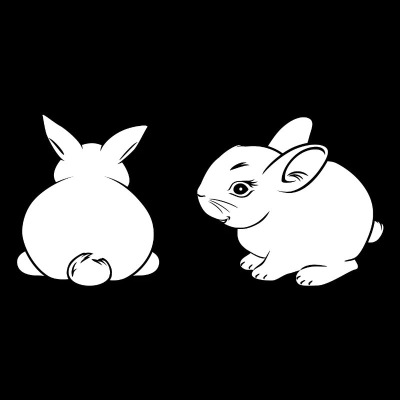 Two rabbits
