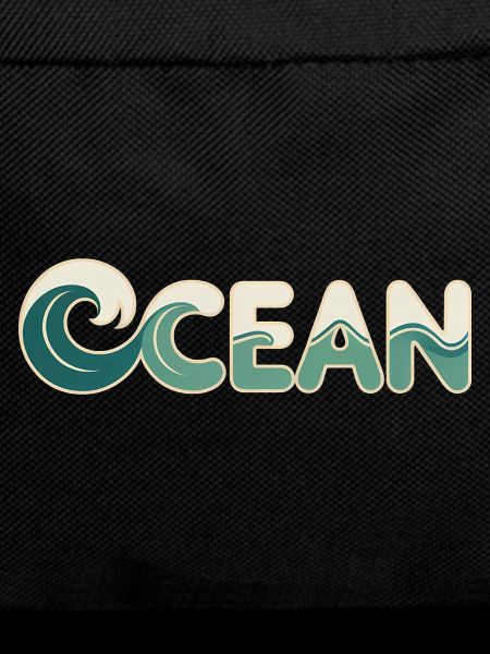 Ocean - Cool Surfer Logo