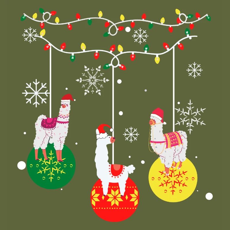Alpaca Llama Christmas