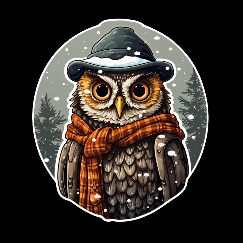 "Schneezauber mit Eulenblick"