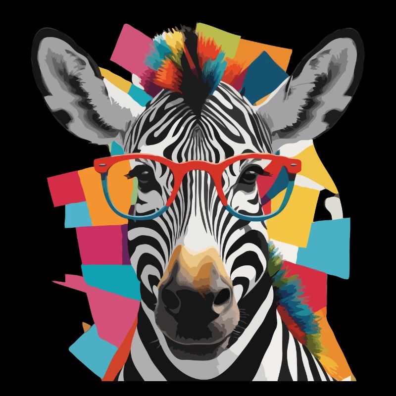 Zebra Coole und robuste bunte Brille