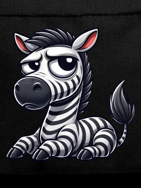 Zebra Cartoon Funny Bull Comic