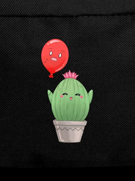 Cactus with balloon