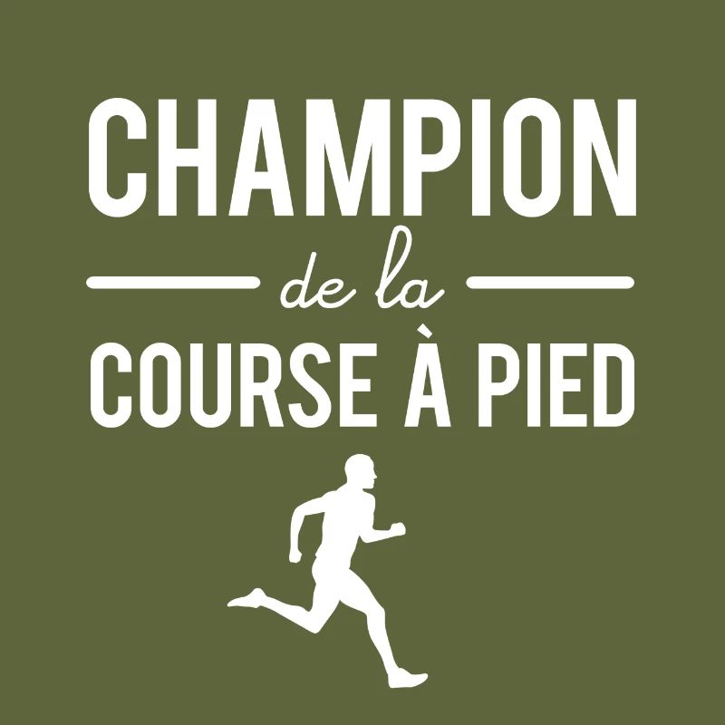 Champion course à pied courir