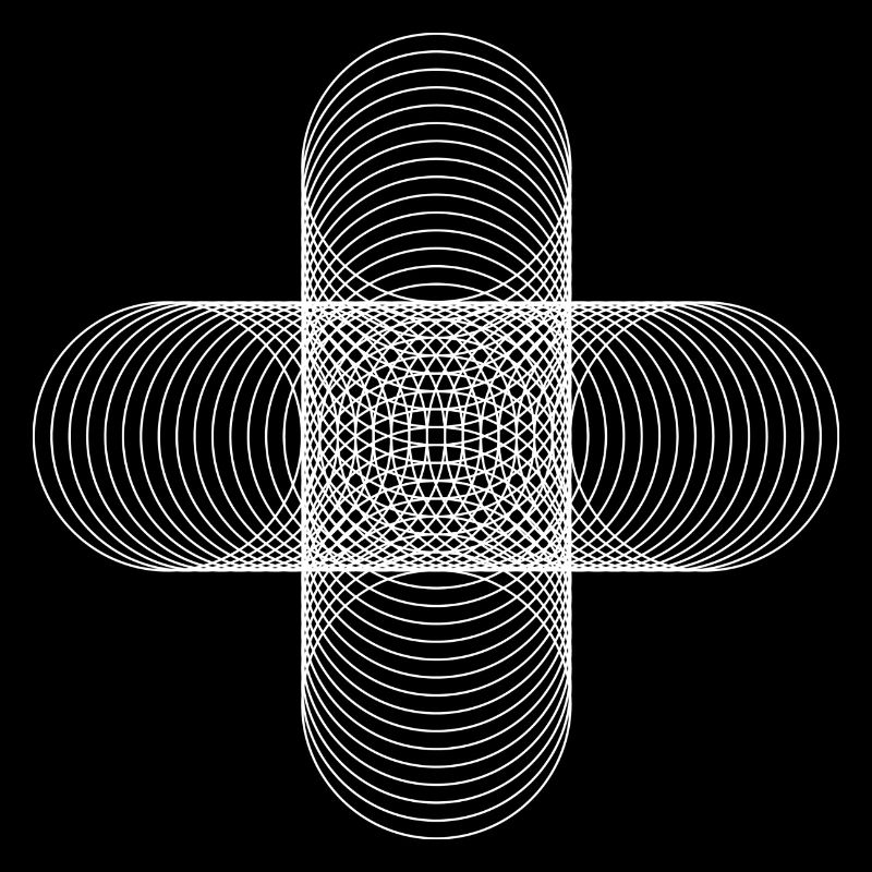 Four Circles / weiß