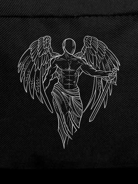 White angel line art