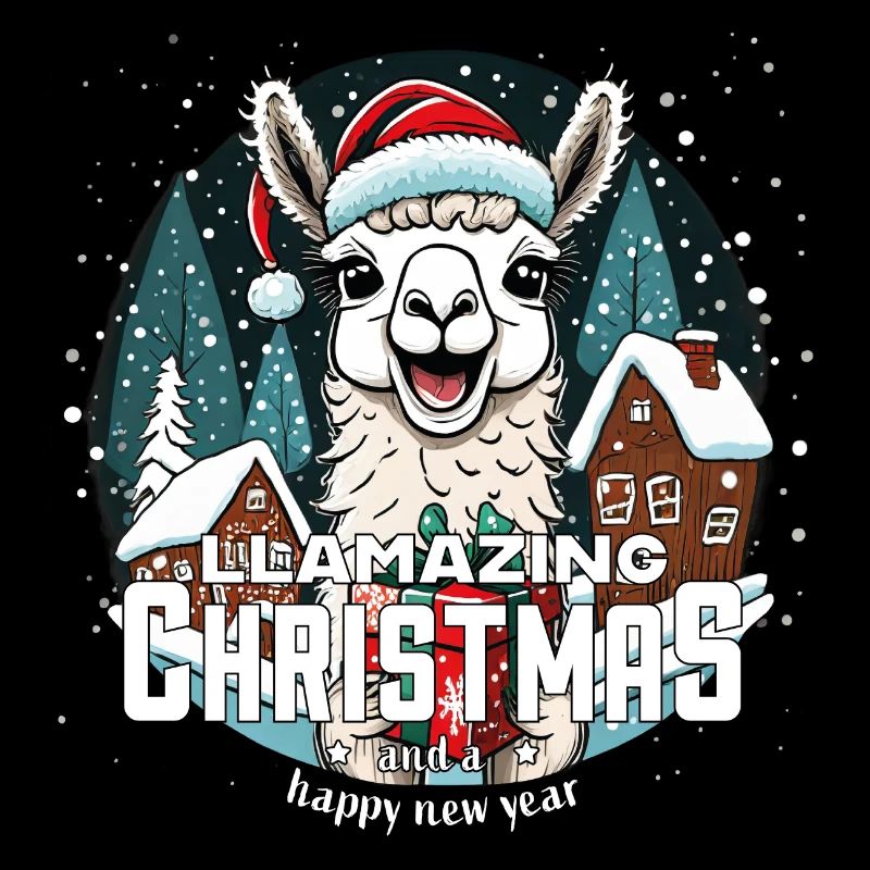 Christmas Llama - llamazing Christmas