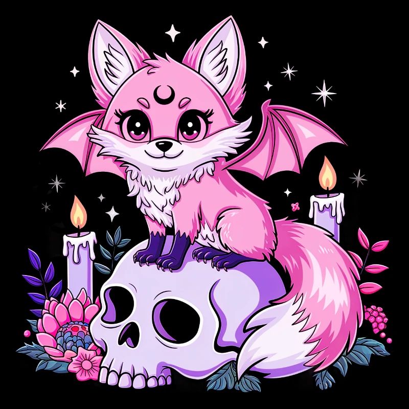 Animal Kawaii Pastel Goth Aaesthetic