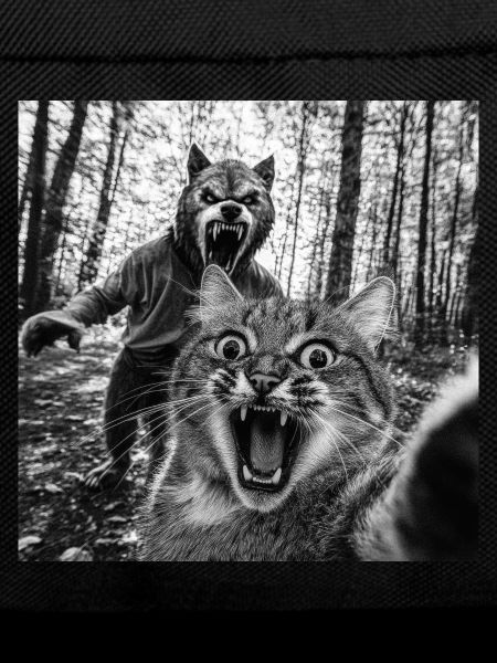 Humor Werewolf Selfie Cat