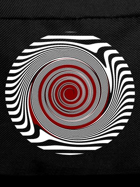 Red Mandala Spiral Pattern Snail
