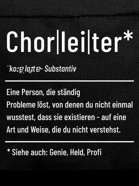 Chorleiter - Definition - Lexikon