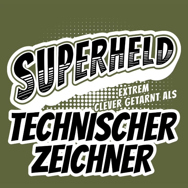 Superheld, clever getarn Technischer Zeichner
