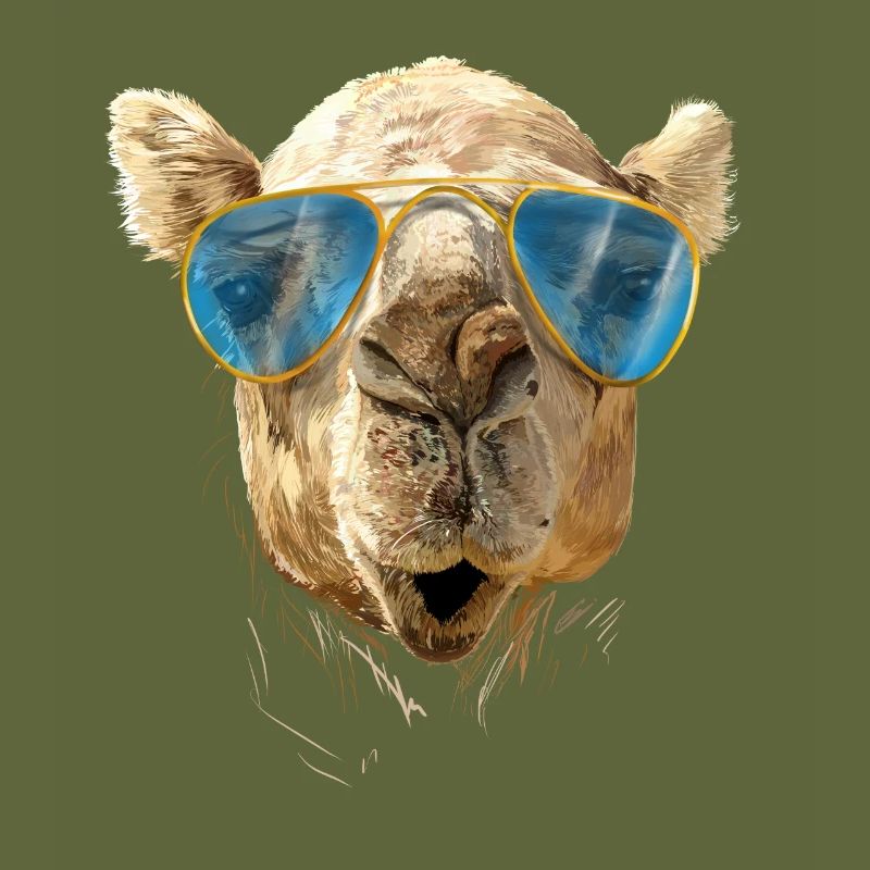Kamel mit Sonnenbrille