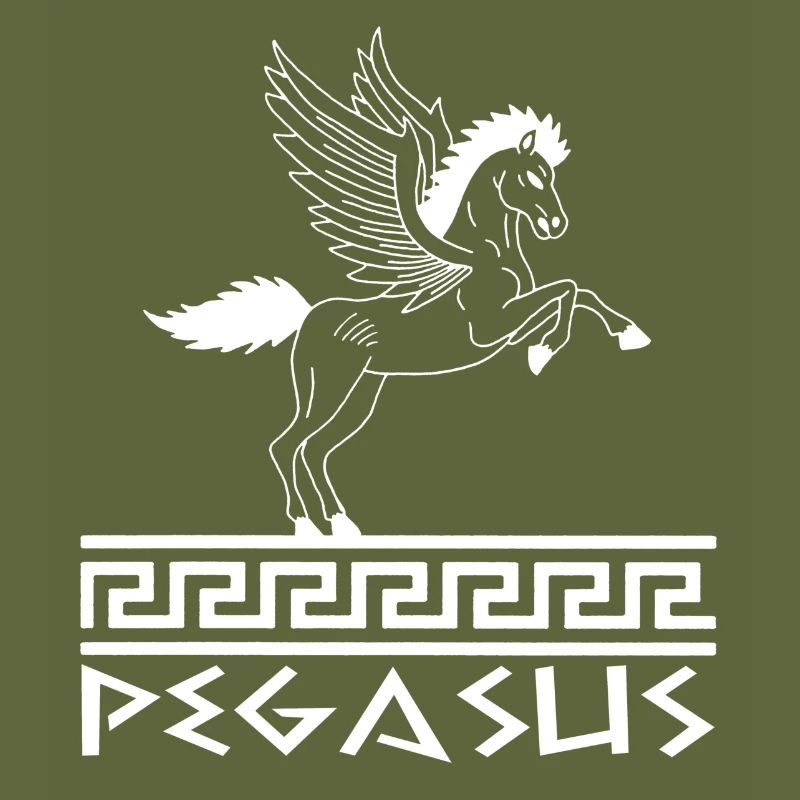 Cheval Pégase blanc