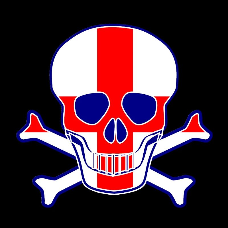 England Flag Skull