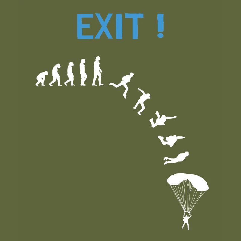 Skydiver Evolution Fallschirmspringer