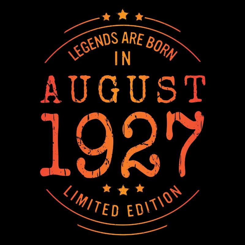 Anniversaire Août 1927 Edition Limitée Millésime