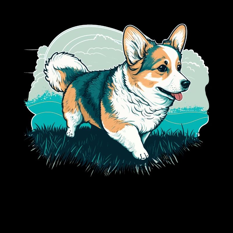 Corgi on a Walk