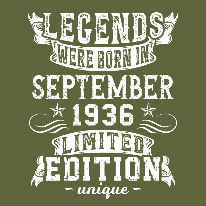 Date de naissance: Septembre 1936 année, Edition limitée