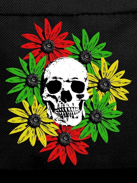 Floral Framed Skull