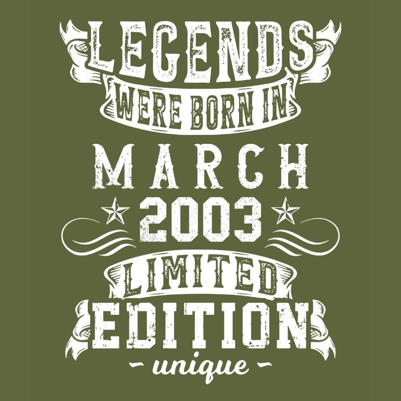 Anniversaire Mars 2003 Année Édition Limitée