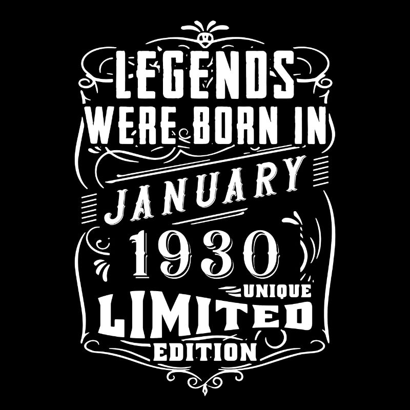 Anniversaire Janvier 1930 Année Edition Limitée