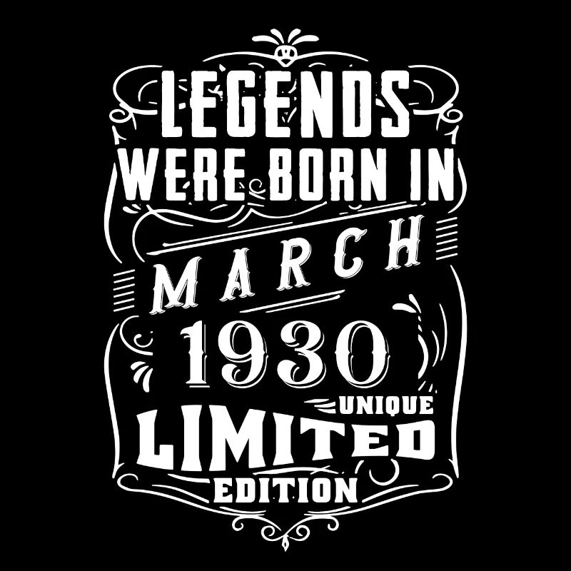 Anniversaire Mars 1930 Année Edition Limitée