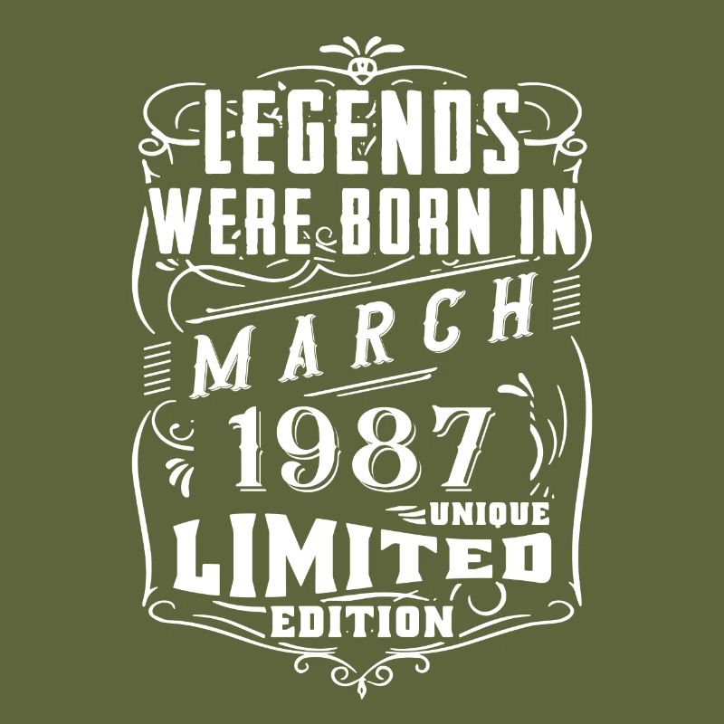 Anniversaire Mars 1987 Année Édition Limitée