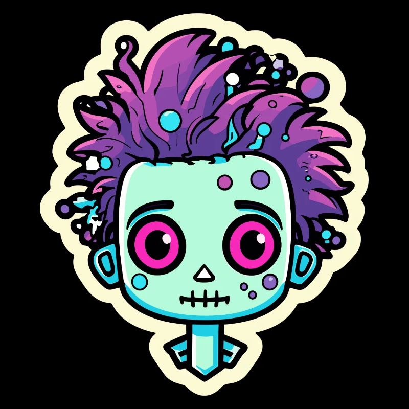Illustration de zombie mignon