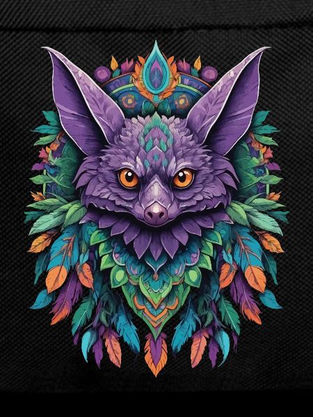 Bat Dream Catcher Mandala Design