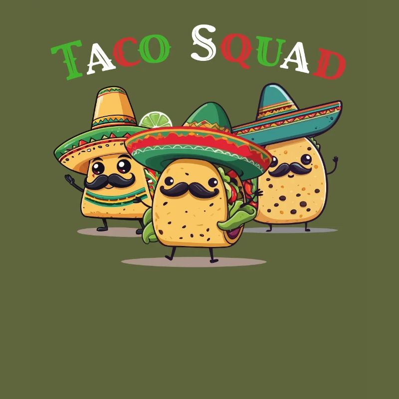Funny Taco Squad Cinco De Mayo Mexicain