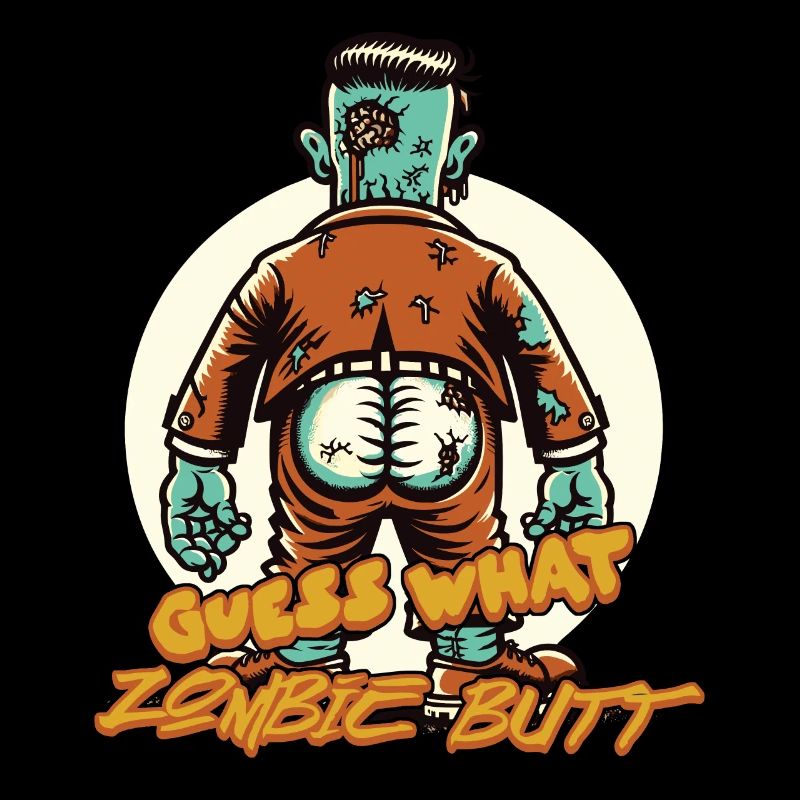 Zombie Butt Funny Saying Halloween Costume