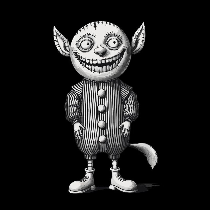 Monstre effrayant Design Tenue de gnome d’Halloween