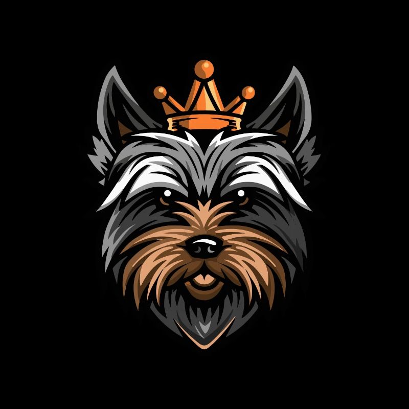 Yorkshire Terrier Hund Krone