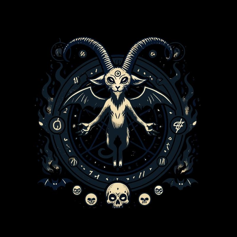 Creepy Devil Cat Dark Cats Invocation