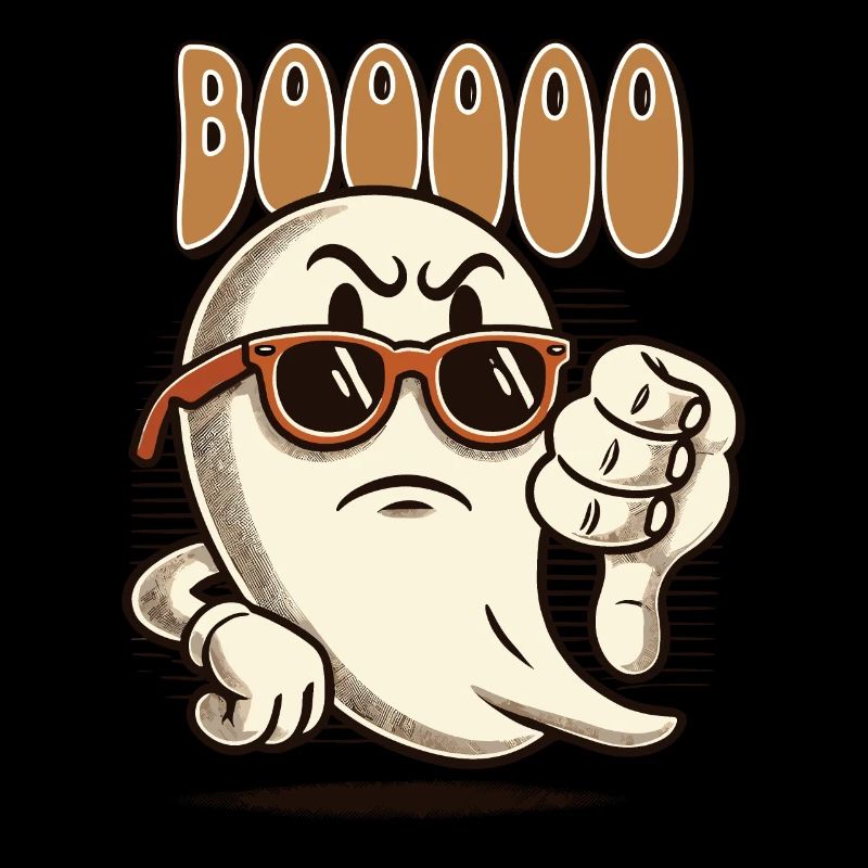Booing Ghost Funny Ghost Design