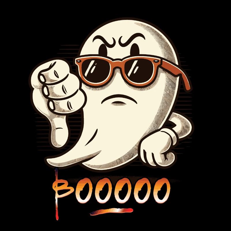 Booing Ghost Funny Ghost Design