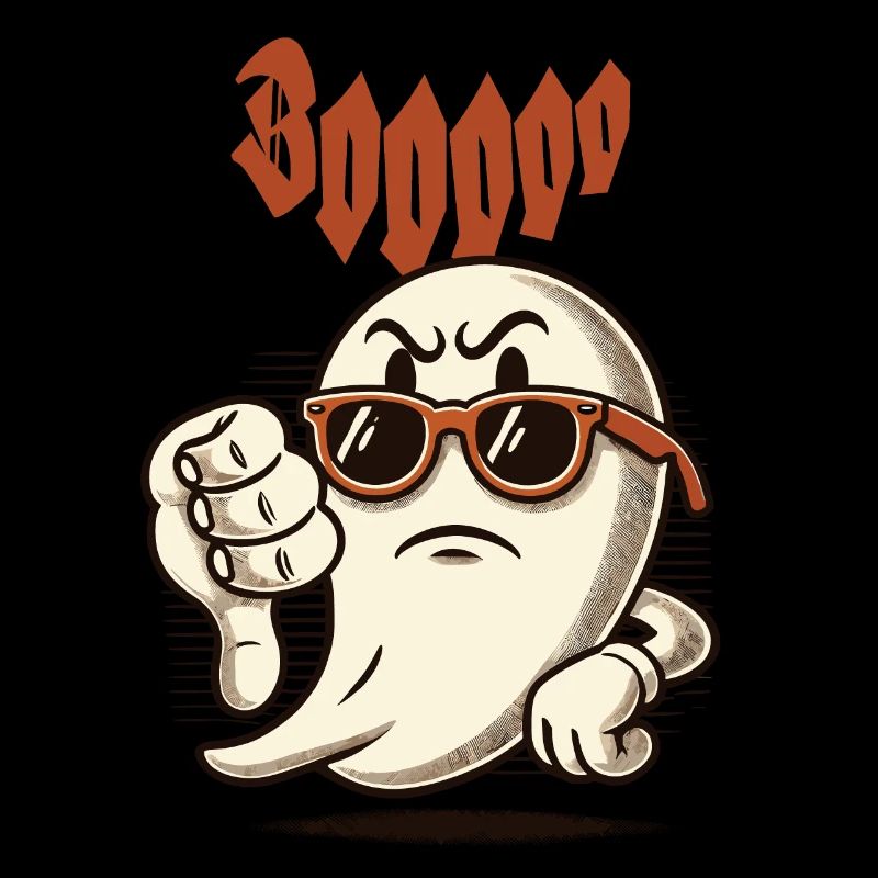 Booing Ghost Funny Ghost Design