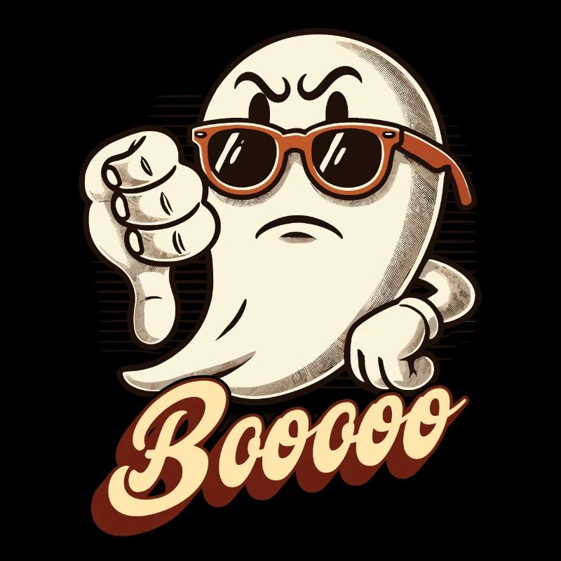 Booing Ghost Funny Ghost Design