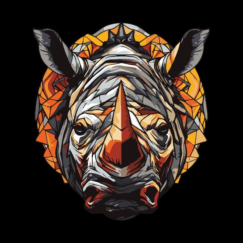 Rhino Portrait Head
