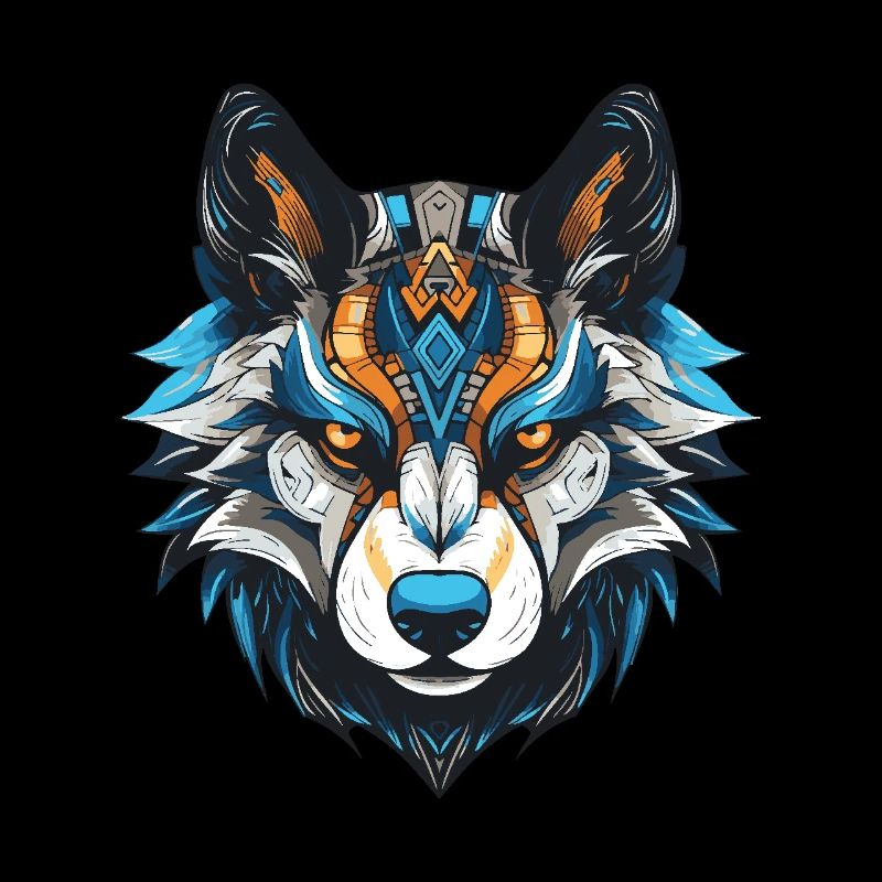 Husky Dog Portrait Head